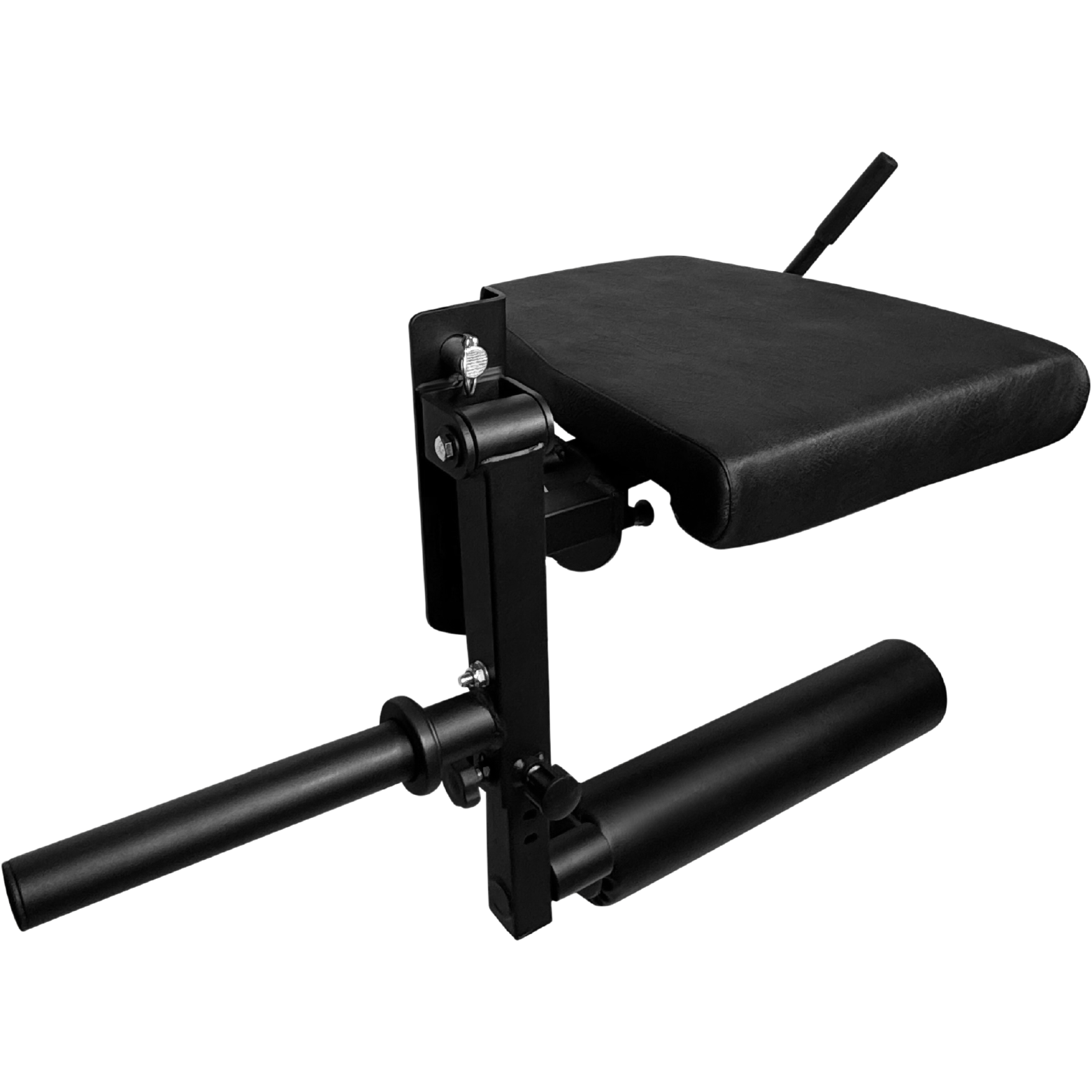 Black Delta Fitness Plate-Loaded Leg Curl and Extension Rack Attachment