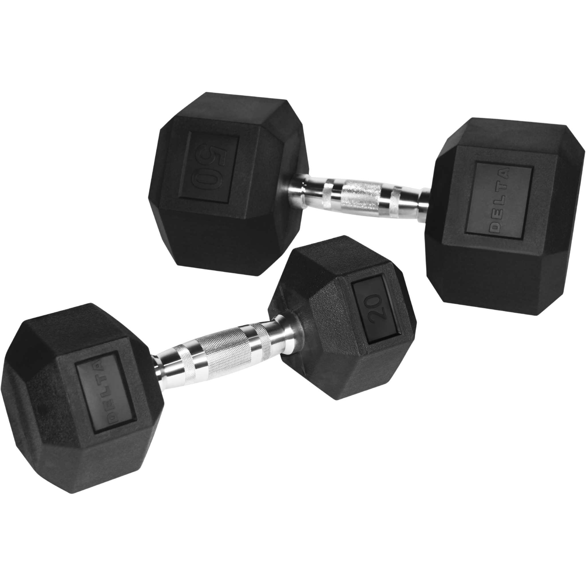 Dark Slate Gray Delta Fitness Hex Head Dumbbells